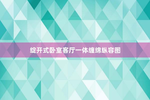 绽开式卧室客厅一体缠绵纵容图